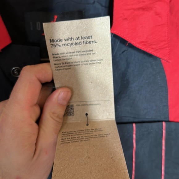 Nike Jordan Women Black Varsity Red Flight Suit Jumpsuit Size medium NWT - Picture 15 of 16